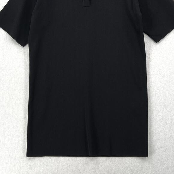 COS Knitted Polo Dress Womens XS Black Short Sleeve Collared Short Mini - Picture 7 of 13